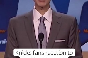 NBA选秀大会名场面：尼克斯4号签选波津 小球迷痛哭全场嘘声